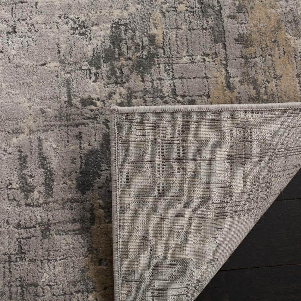 Meadow 100 MDW178 Power Loomed Indoor Area Rug - Grey - 4'x6' - Safavieh