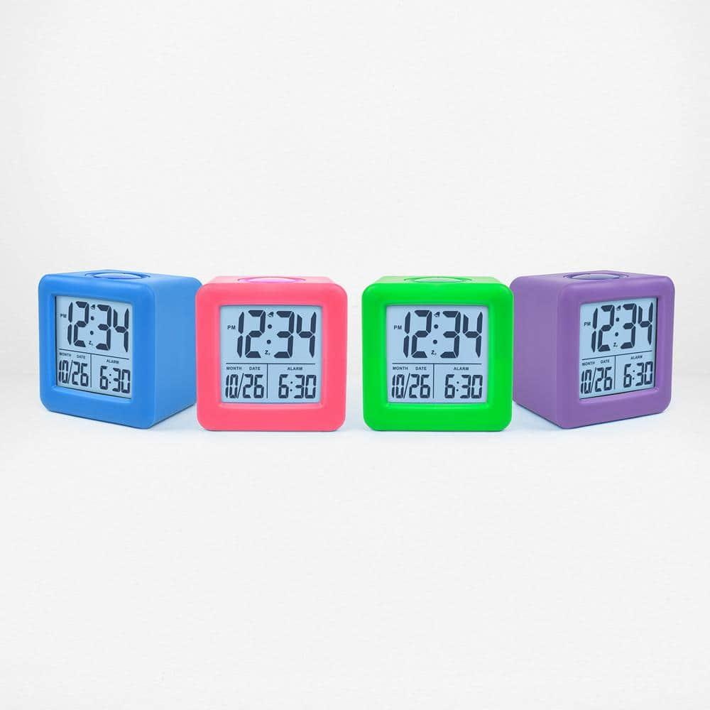 Jieluotekeji Equity By La Crosse Soft-Cube LCD Alarm Clock With Smart Light