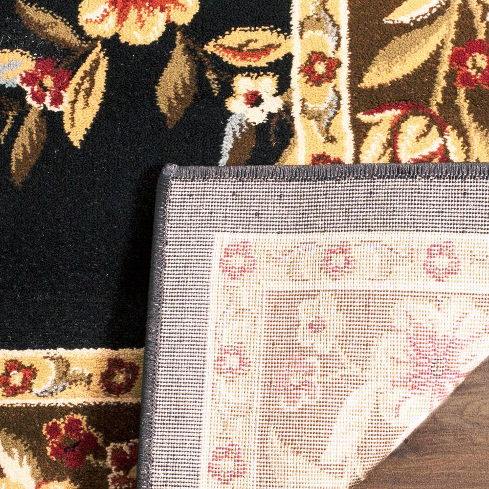 Lyndhurst LNH557 Power Loomed Runner Rug - Black/Brown - 2'3"x8' - Safavieh