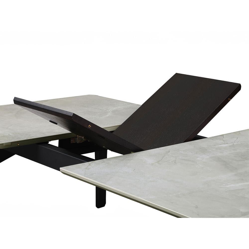 Coaster Mina Rectangular Contemporary Wood Dining Table in Gray