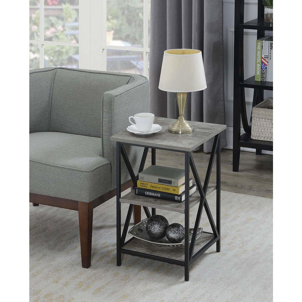 Convenience Concepts Tucson 3 Tier End Table, Faux Birch