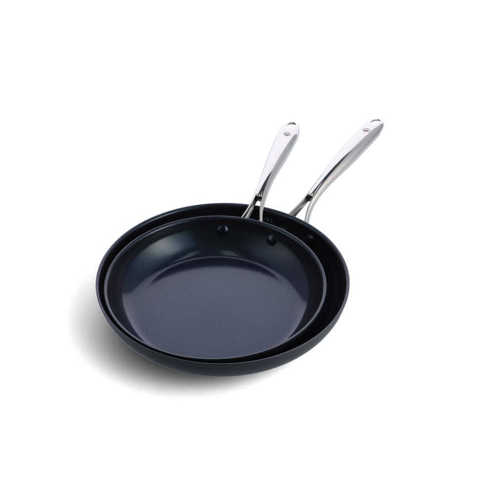 Blue Diamond Hard Anodized Nonstick 2pc Fry Pan Set, 10" & 12"