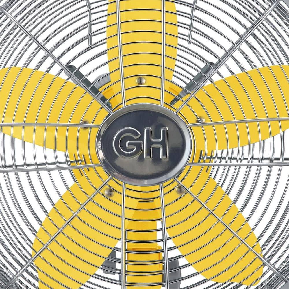 Good Housekeeping Good Housekeeping's All-Metal Retro 3-Speed 12" Oscillating Office Desk Table Fan (Multiple Finishes Available)