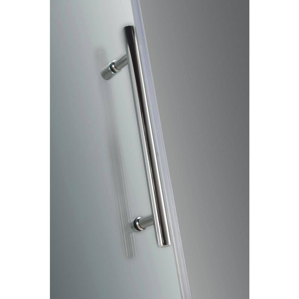 Aston SDR985-CH-54-10 Nautis 72" H Hinged Frameless Shower Door
