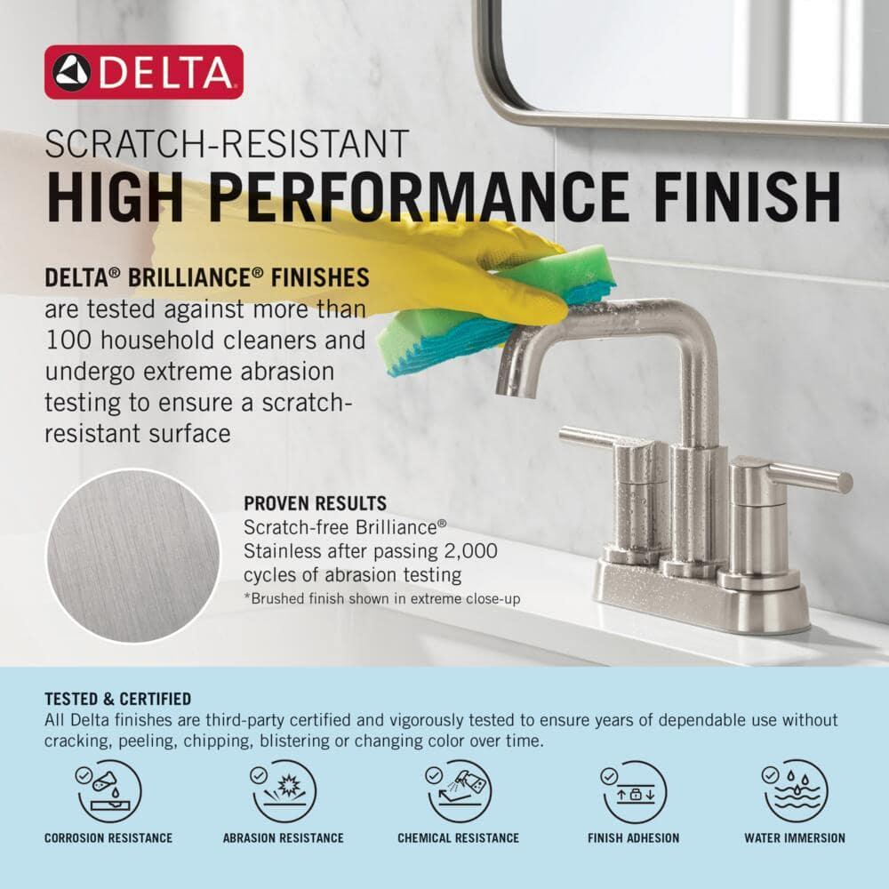 Chrome Modern Single-Hole Bathroom Sink Faucet