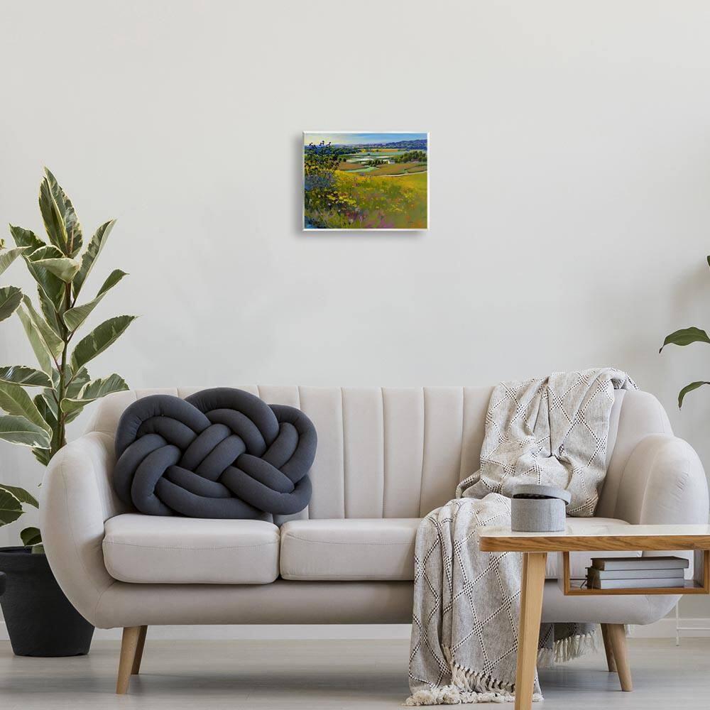 Stupell Industries Country Cottages View Landscape & Nature Painting Unframed Art Print Wall Art, 14 x 11