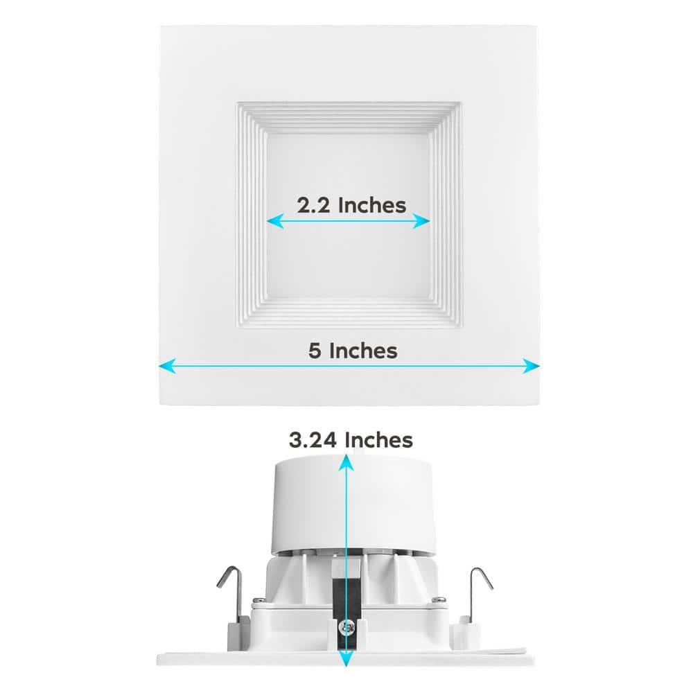 4" High Output Selectable CCT New Construction LED Retrofit Recessed Can Light