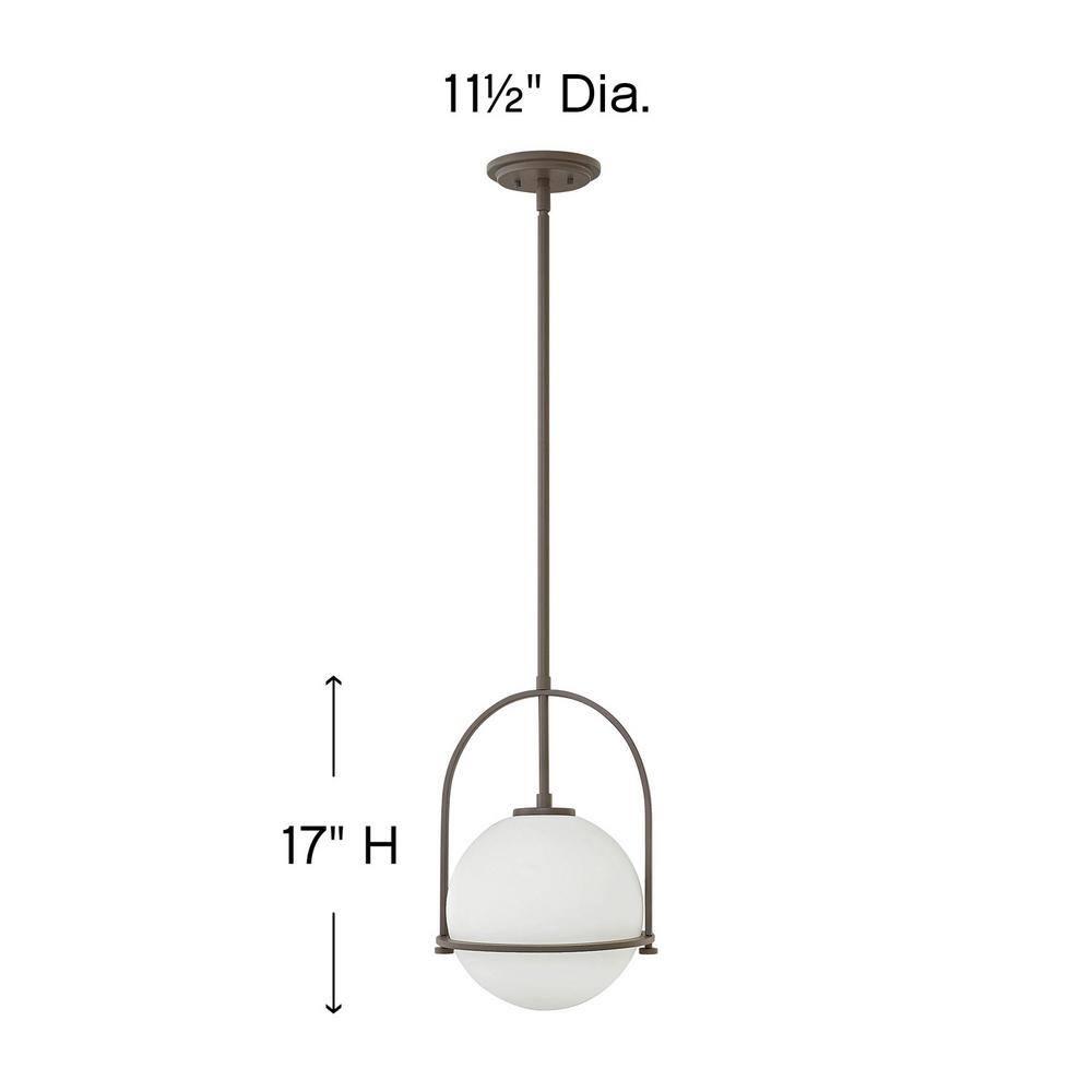 Arie Single Light Glass Dimmable Pendant