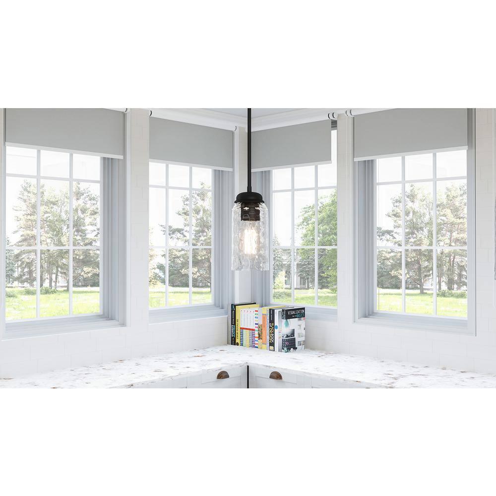 Quoizel Lighting Blanche 1 - Light Pendant in  Matte Black