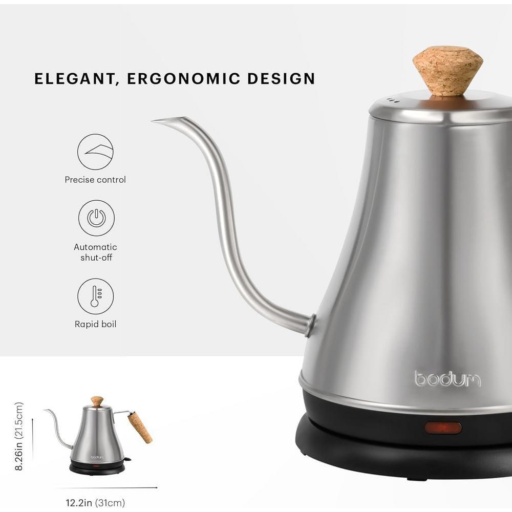 Bodum Melior Gooseneck Water Kettle, 27 Ounce