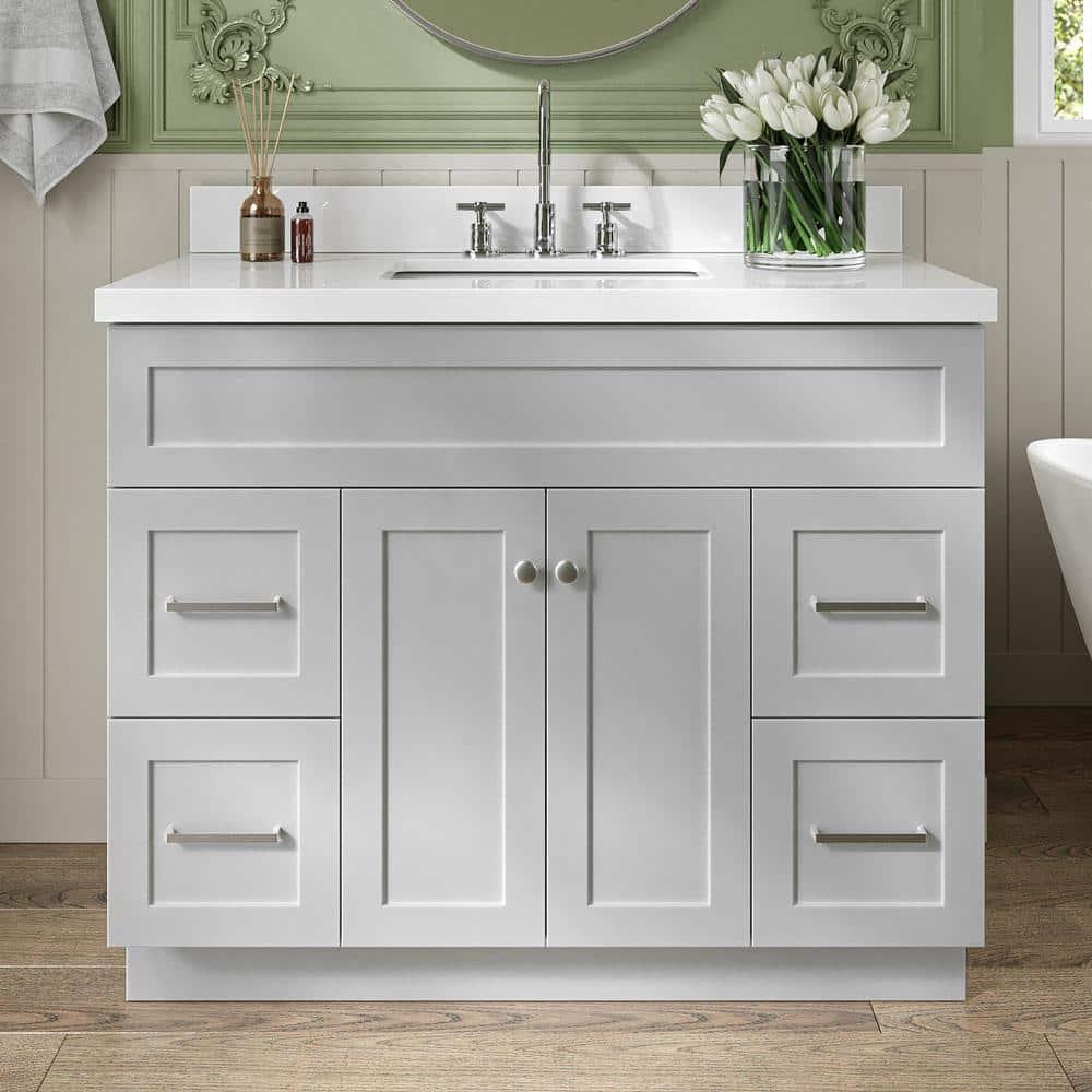 Ariel F042s-Bc Hamlet 42" Single Free Standing Vanity Cabinet Only - Grey
