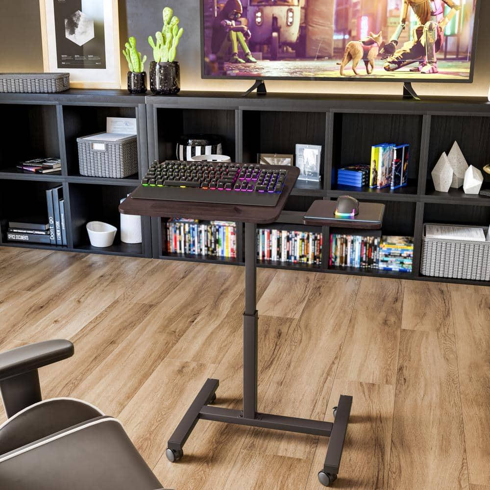 Seville Classics airLIFT Adjustable Height Rolling Tiltable Desk with Mouse Stand