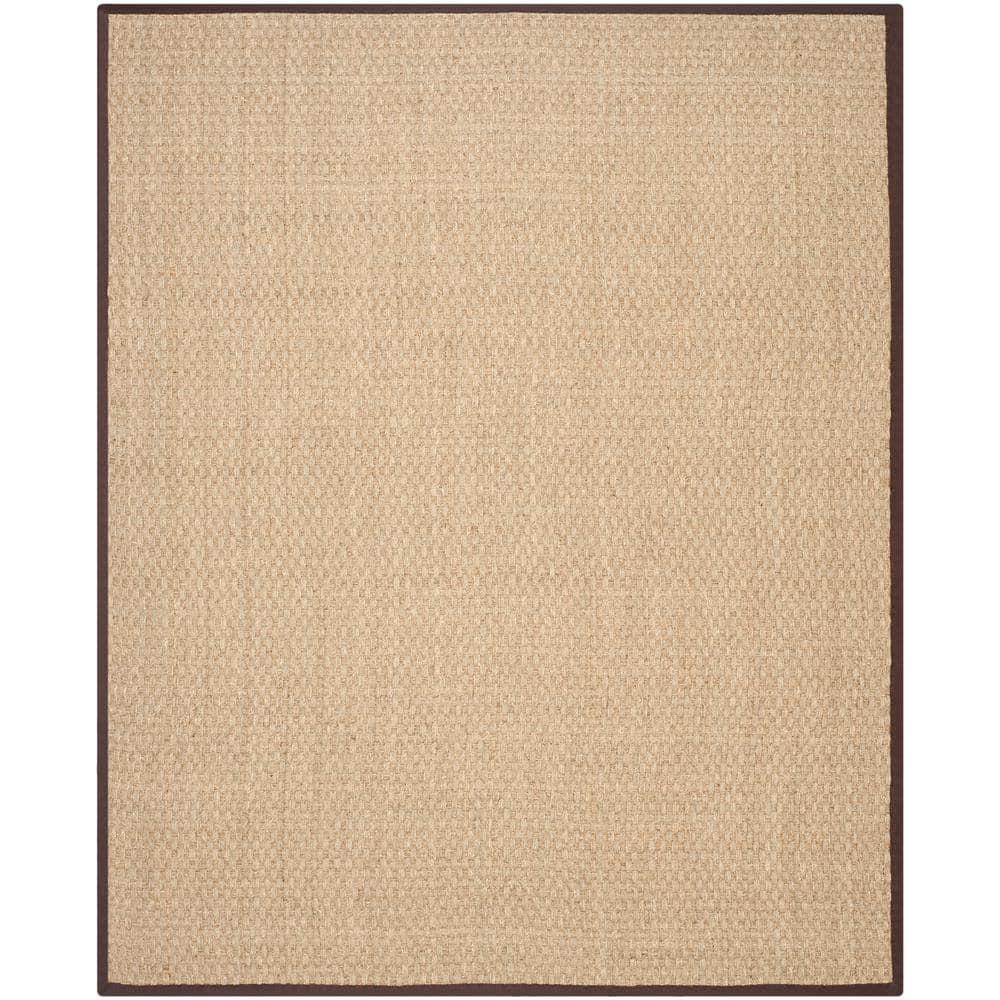 Natural Fiber NF114 Power Loomed Indoor Area Rug - Natural/Dark Brown - 8'x10' - Safavieh