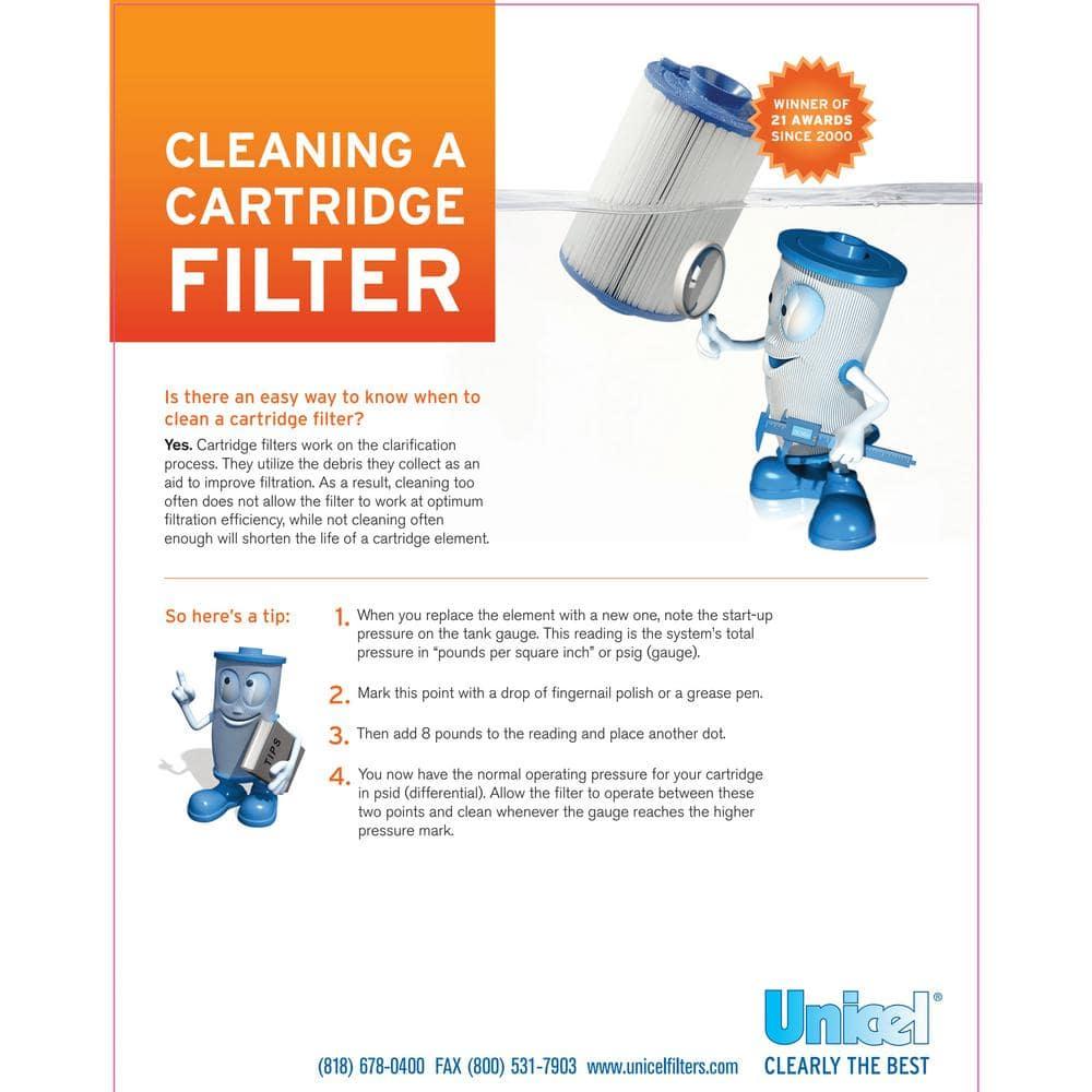 Unicel C-7468 115 Square Foot Media Replacement Pool Filter Cartridge with 175 Pleats, Compatible with Jandy