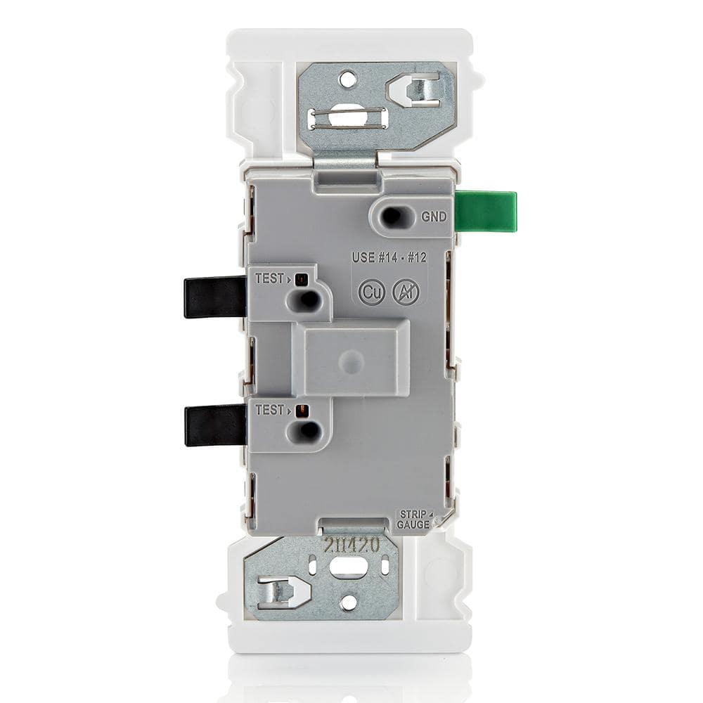 Leviton Decora Edge 15 Amp Single Pole Rocker Switch, White E5601