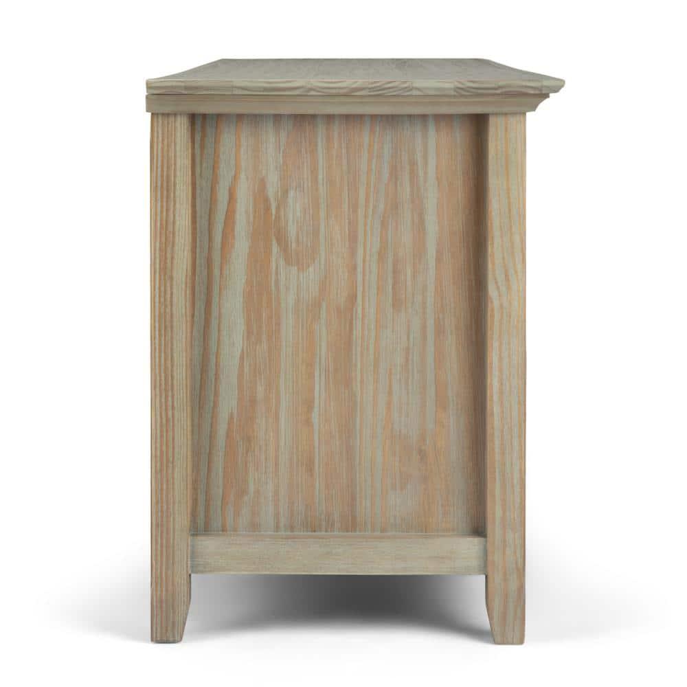 Simpli Home Amherst 54"W Solid Wood TV Stand for TVs up to 60" with Adjustable Shelves