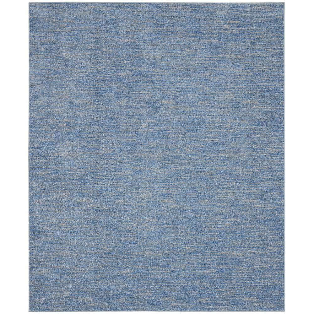Nourison Nourison Essentials NRE01 Indoor/outdoor Area Rug - Blue/Grey 6' x 9'