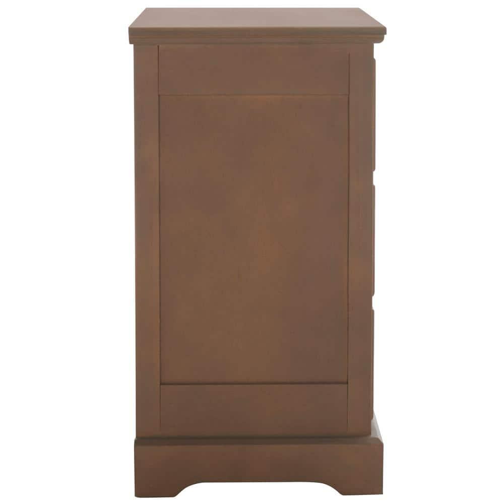 Griffin 3 Drawer Side Table - AMH5717 - Sepia - Safavieh Couture
