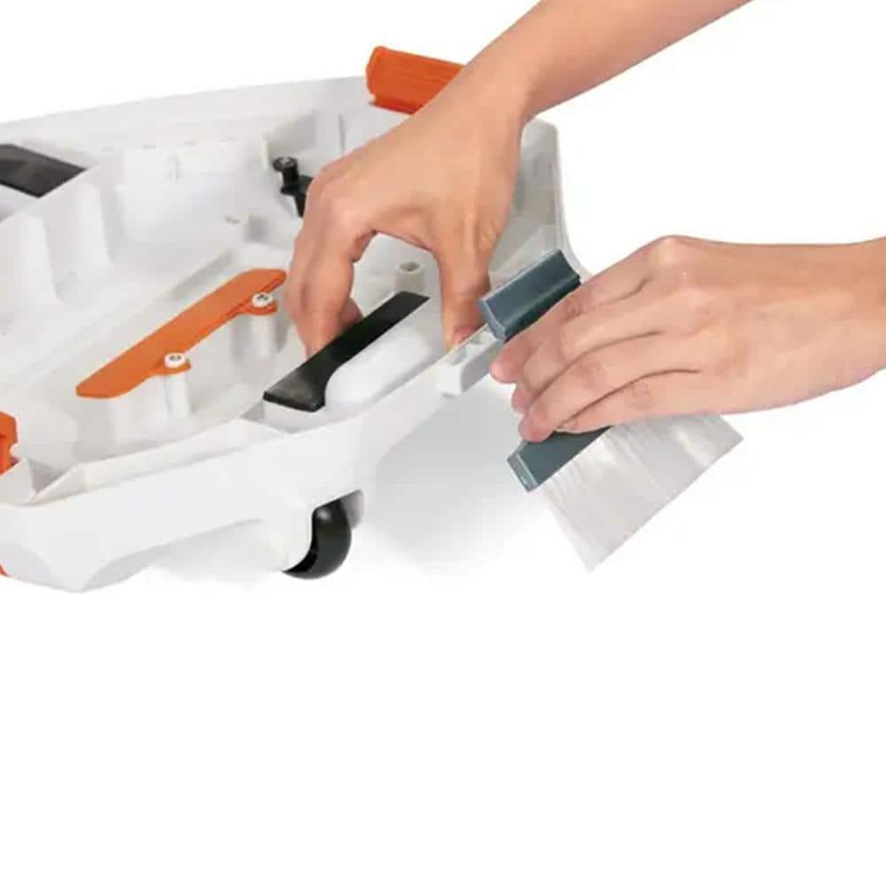 Bestway 58623E Flowclear Aquarover Automatic Swimming Pool Cleaning Cordless Robot Vacuum with Directional Jet System, LED Light, and Water Sensors