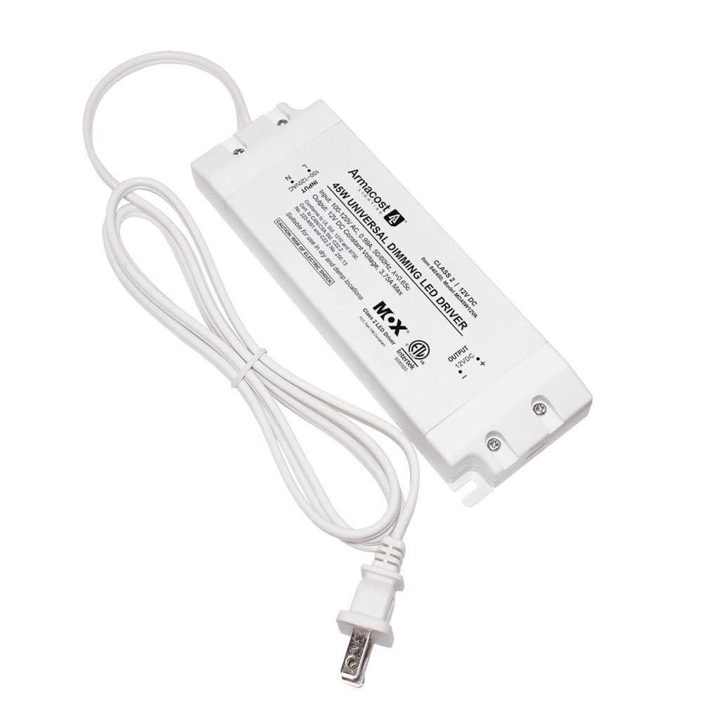 Universal Dimmable LED Driver 12V DC, 45W Electronic Transformer