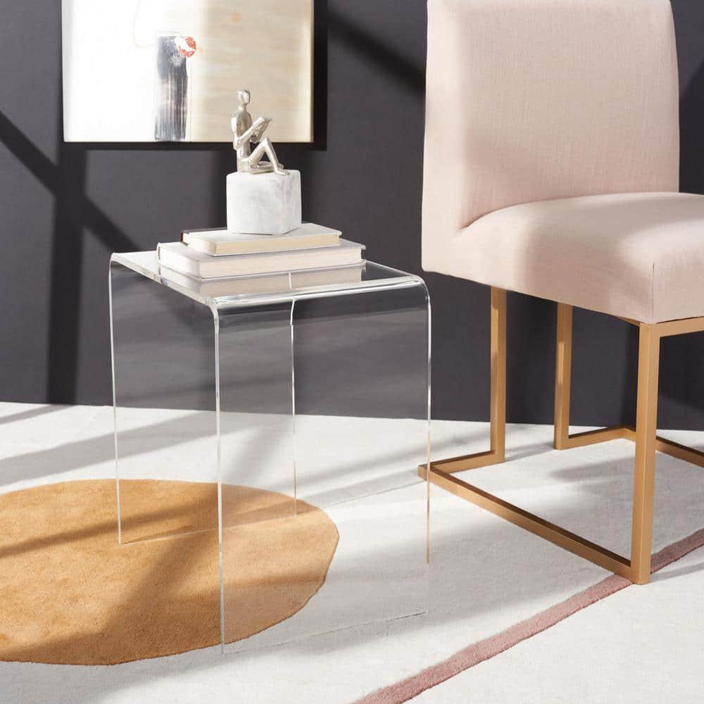 Pryor Acrylic Side Table - Clear - Safavieh.