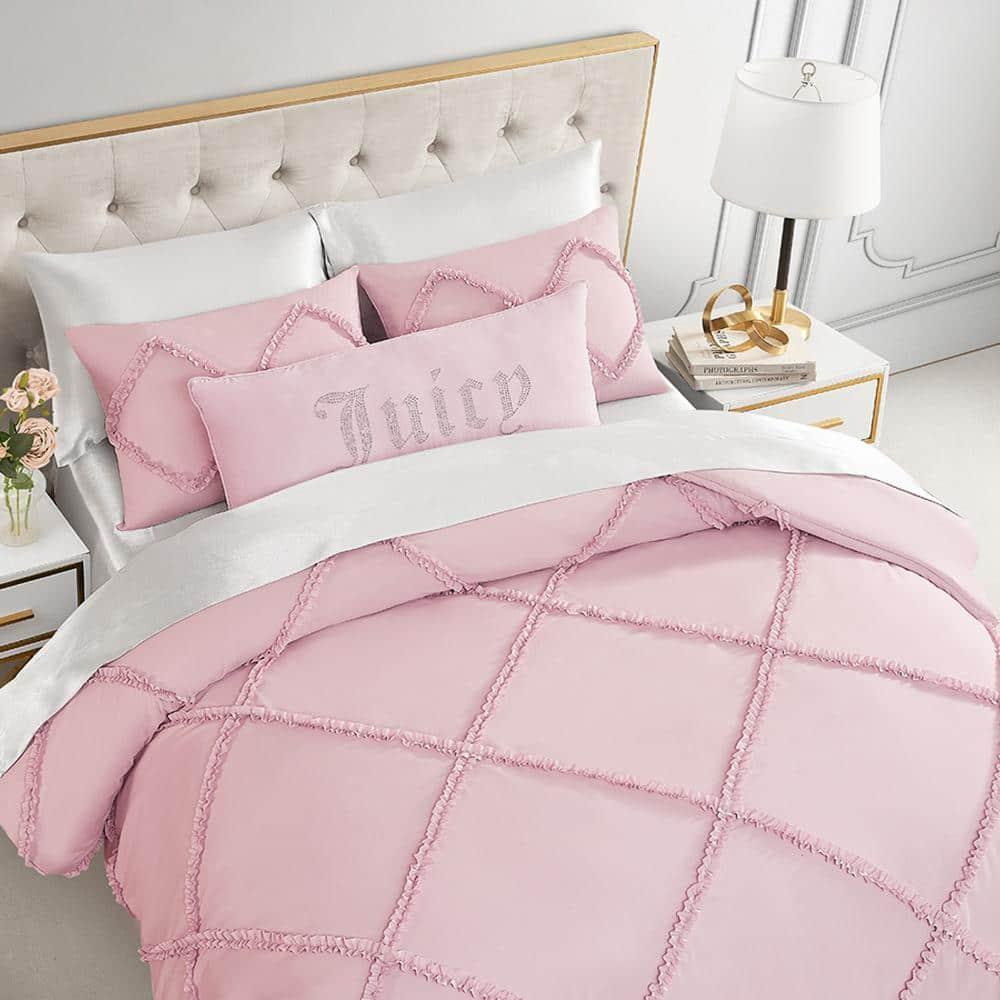 Juicy Couture Juicy Couture Diamond Ruffle Reversible Comforter & Shams Bedding Sets