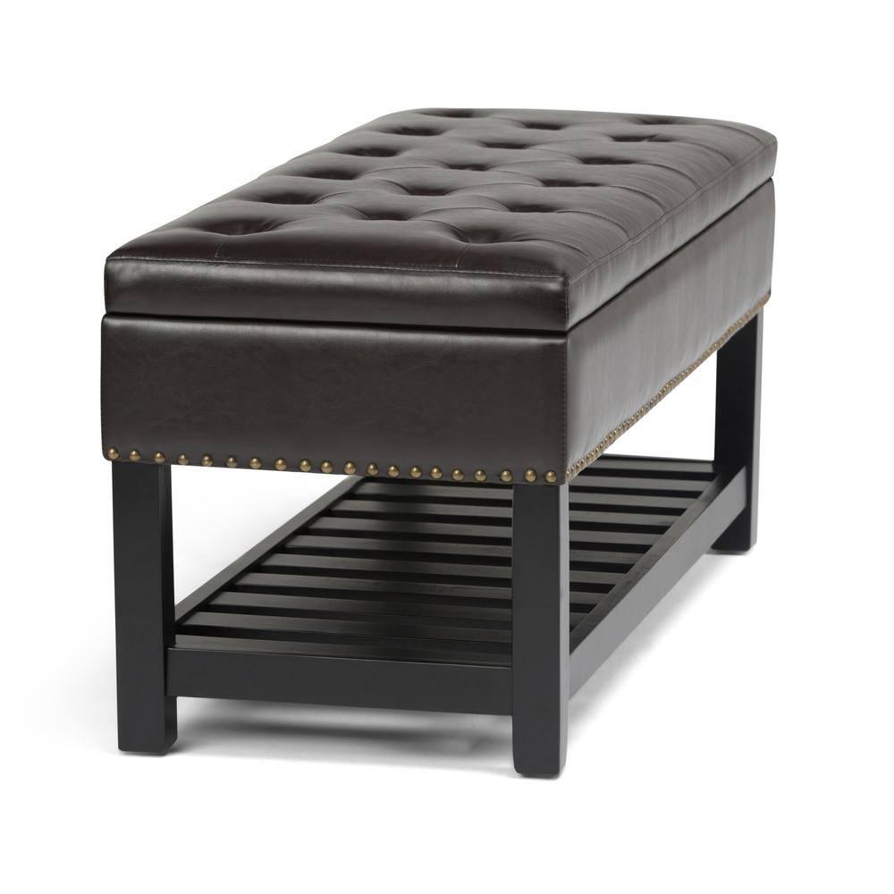 Lomond Faux Leather Upholstered Storage Bench