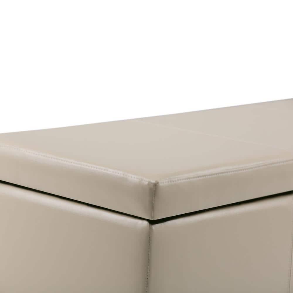 Simpli Home Avalon Large Storage Ottoman Bench