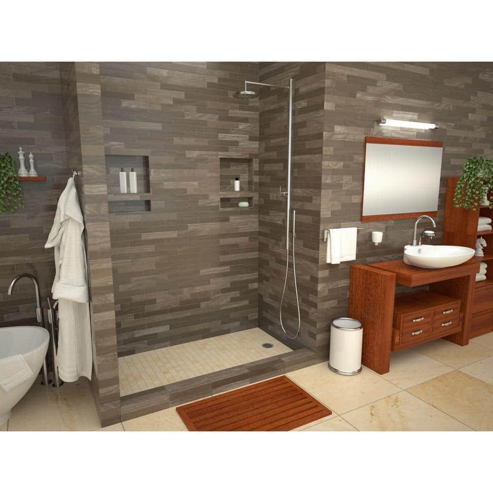 Tile Redi 3060Rspvc Redi Base 30" X 60" Rectangular Shower Base - Chrome
