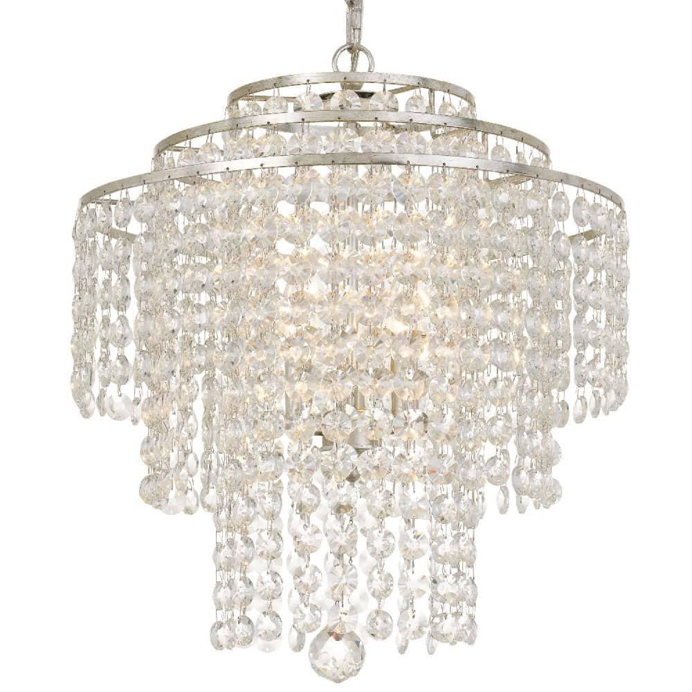 Crystorama Lighting - Four Light Chandelier - Chandelier - Arielle - Three Light