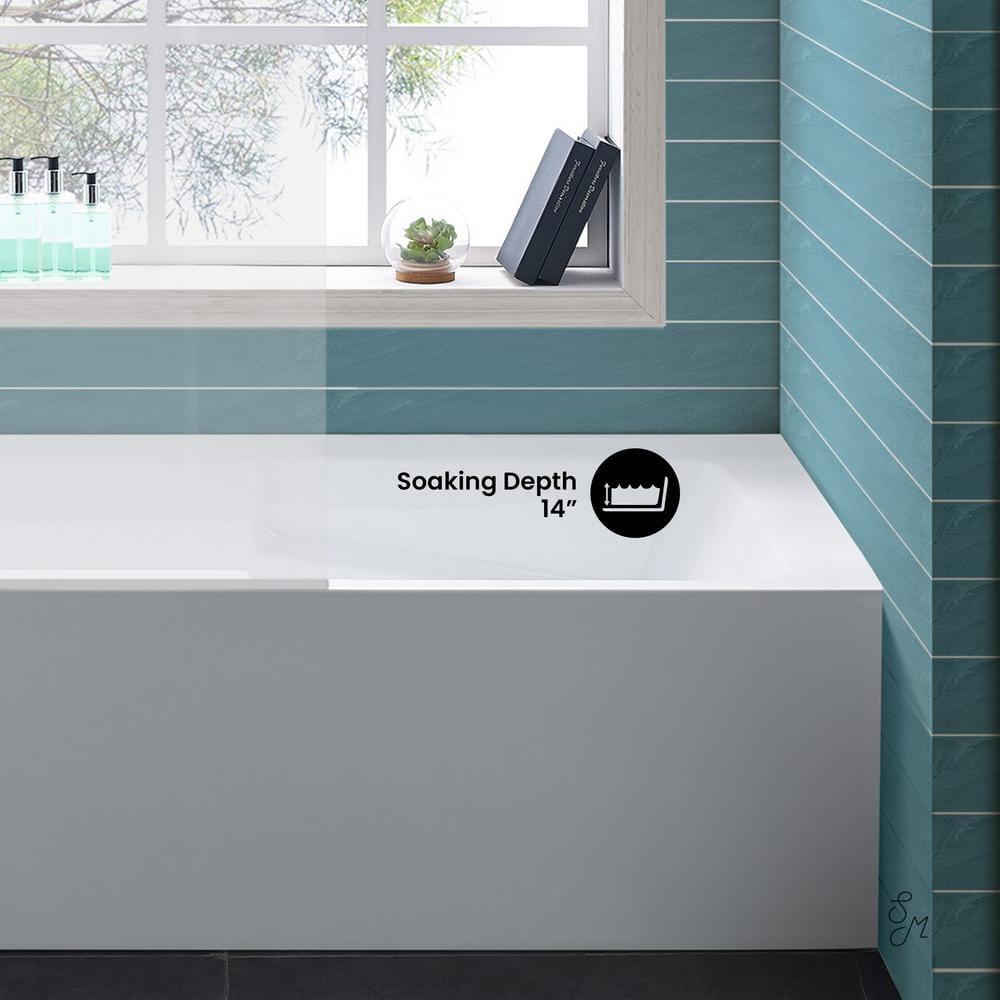 Voltaire 54" x 30" Alcove Bathtub with Apron