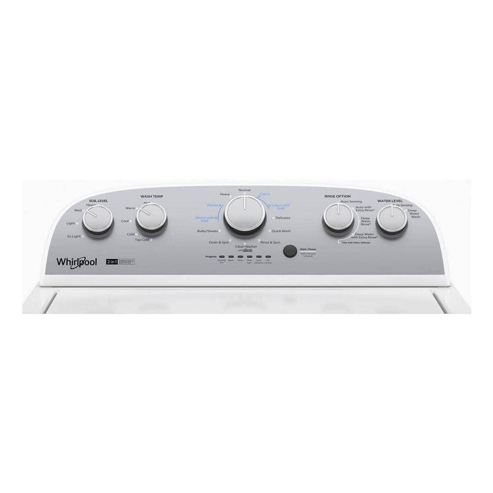 Whirlpool® Brand New WTW4957PW, 3.8-3.9 Cu. Ft. 2 in 1 Top Load Washer with Removable Agitator Capacity 3.8 Cu ft