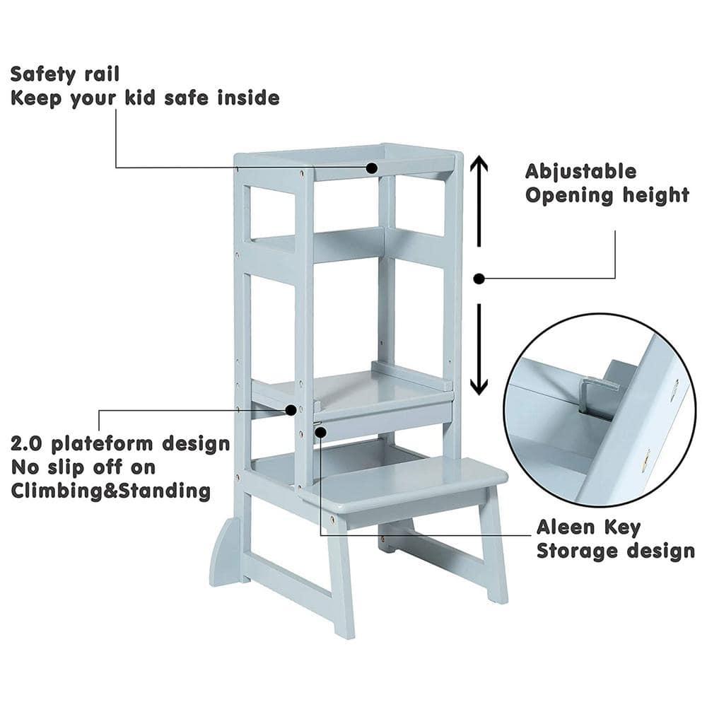 SDADI White 2 - Step Stool