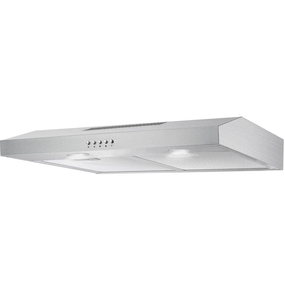 Cavaliere Cavaliere 30" Stainless Steel 200 CFM Ducted (Vented) Under Cabinet Range Hood with Mesh Filter 843012109114