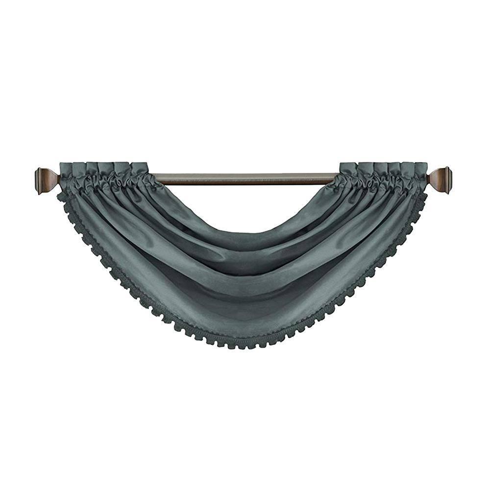 PALEYI 52" x 36" All Seasons Waterfall Window Valance