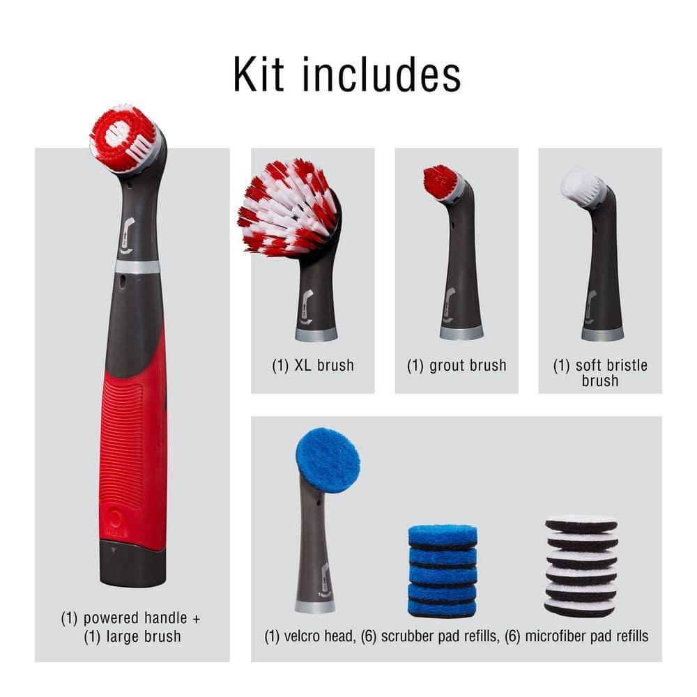 Rubbermaid Power Scrubber - 18pc
