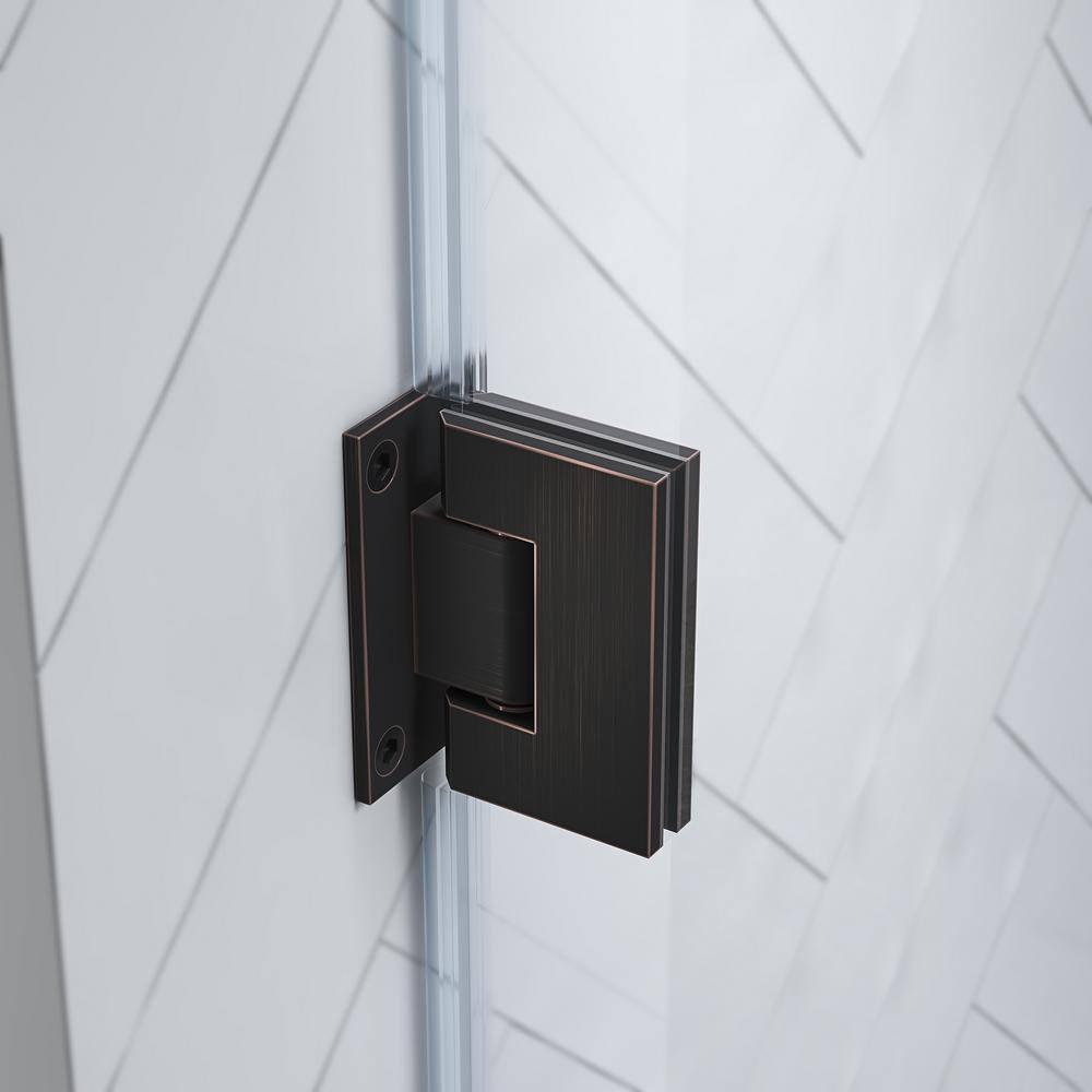 Endless Tampa-Pro 32" W x 72" H Corner Frameless Shower Kit, Door, Panel, Base
