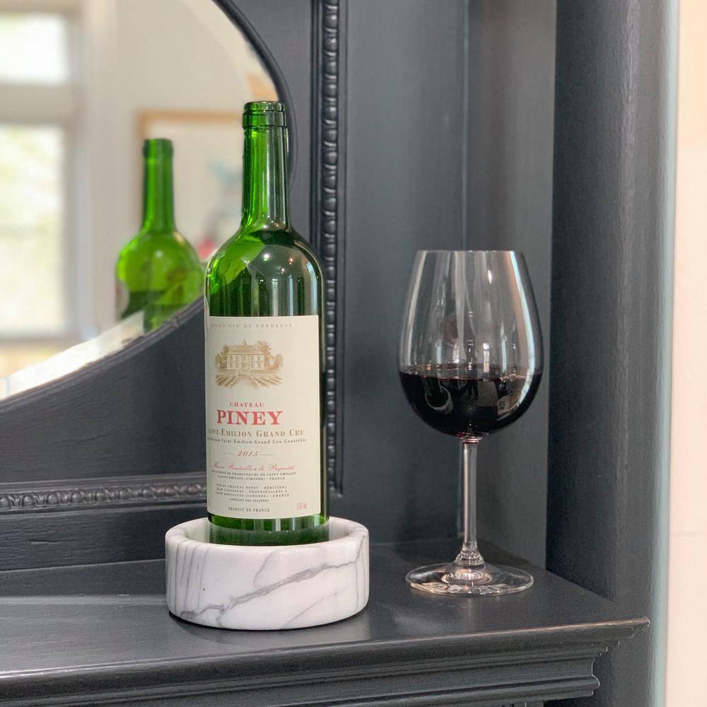 Fox Run Marble Wine Stand, White