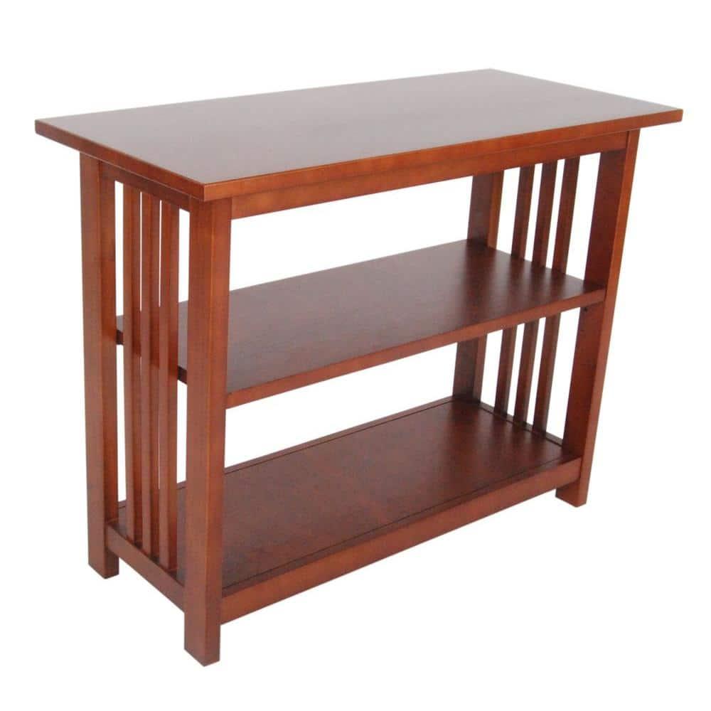 24" 2-shelf Bookshelf Wood Cherry - Alaterre Furniture: Mid-Century Modern, Stained Finish, Fixed Shelves