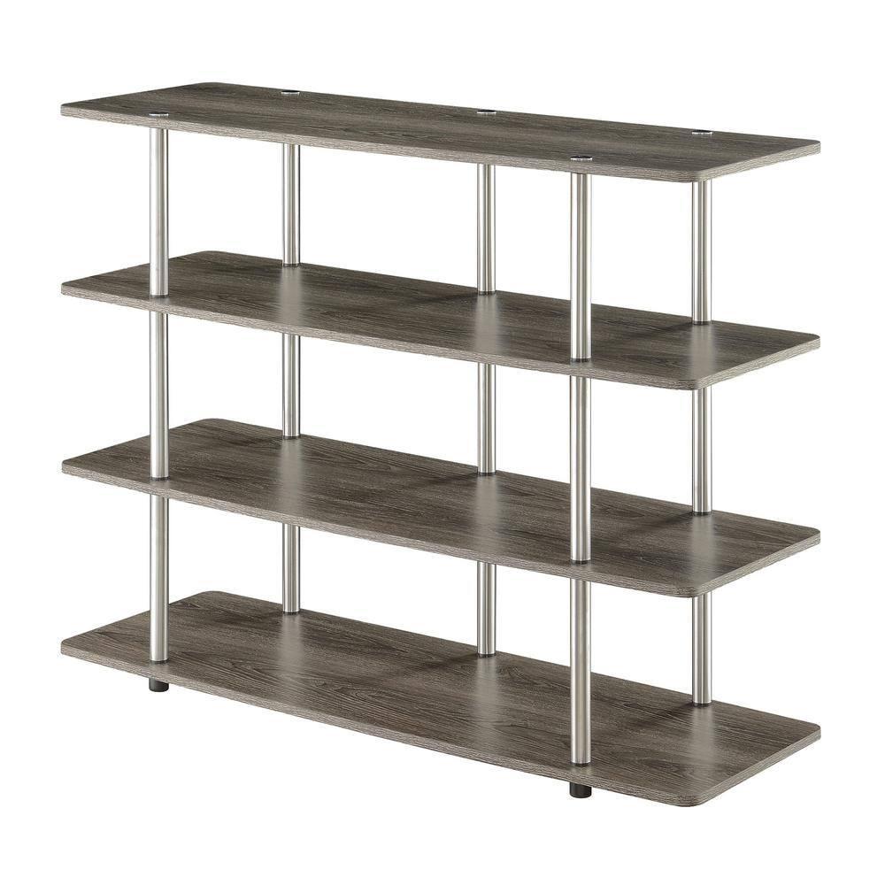 Convenience Concepts Designs2Go XL Highboy 4 Tier TV Stand, Multiple Finishes
