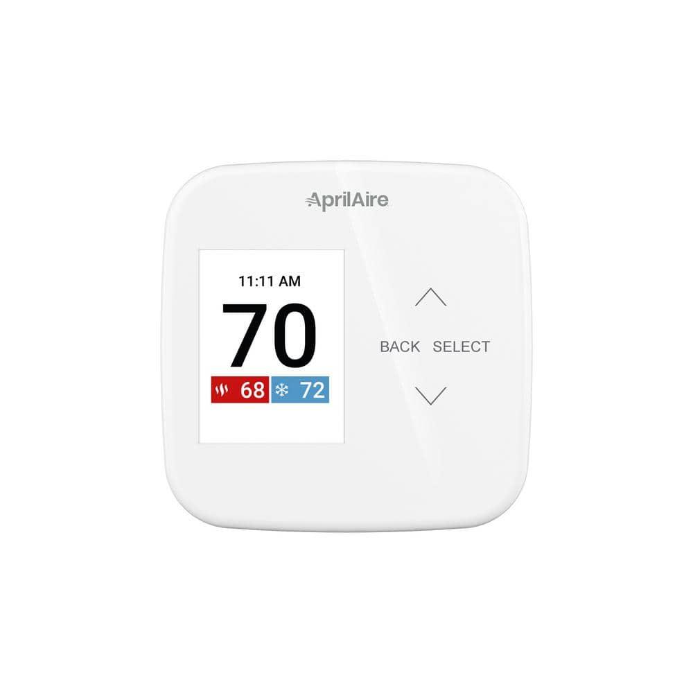 White Digital Programmable Universal Thermostat with LCD Display