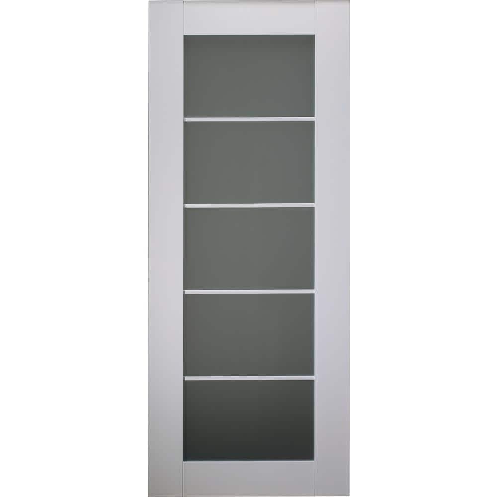 Belldinni Smart Pro 5 Lite Paneled Manufactured Wood and Glass Prefinished Standard Door SLab