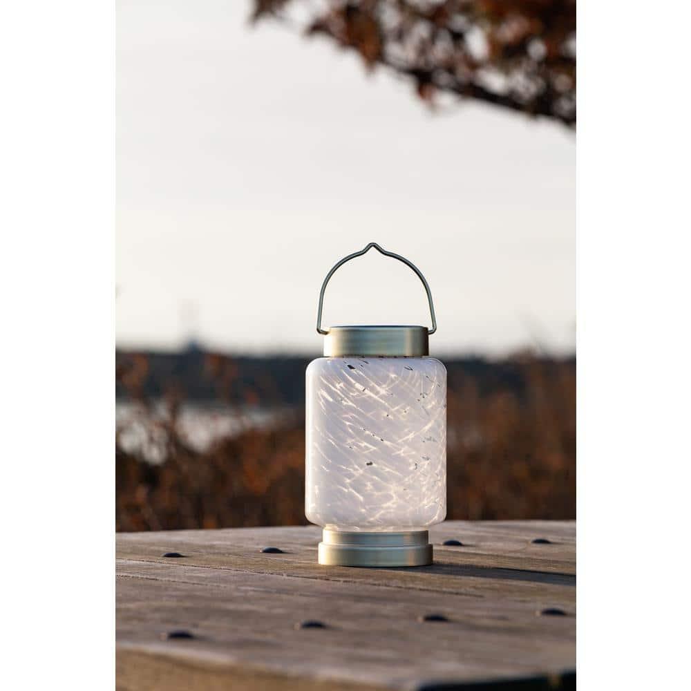 Allsop Home and Garden 7.5'' Solar Powered Integrated LED Outdoor Lantern