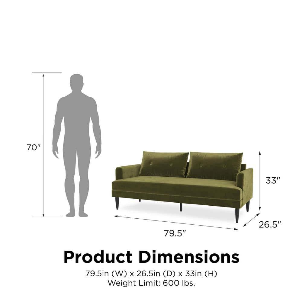 Bailey 79.5'' Velvet Sofa