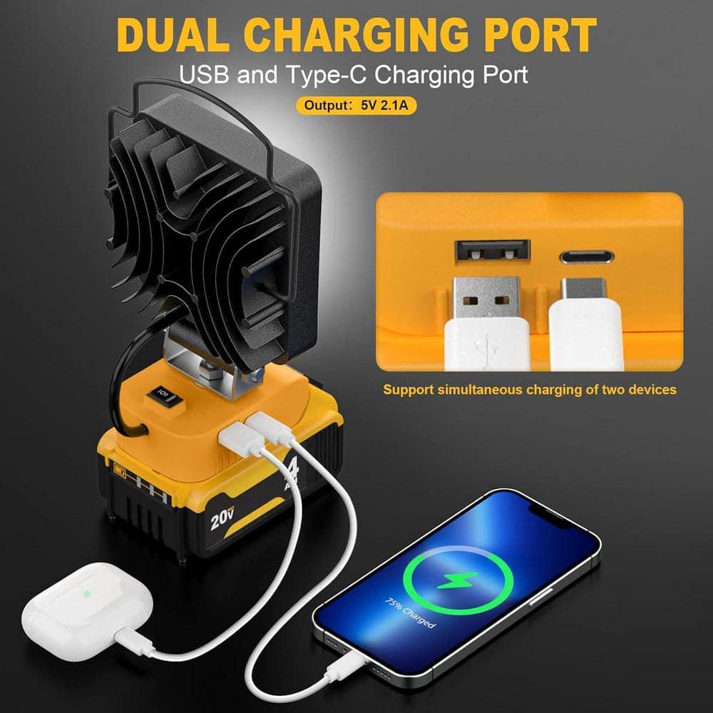 AnTom LED Work Light , 48W 4800LM LED Flood Light for Outdoor and Job Site Lighting- Dimmable Design