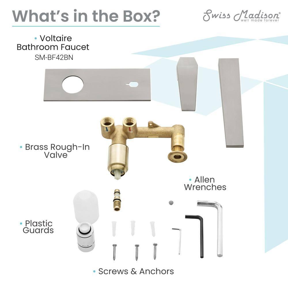 Voltaire Single-Handle, Wall-Mount, Bathroom Faucet