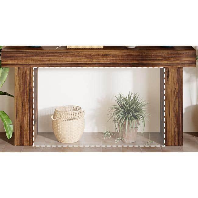 Millwood Pines 63 Inch Long Console Table Farmhouse Sofa Table