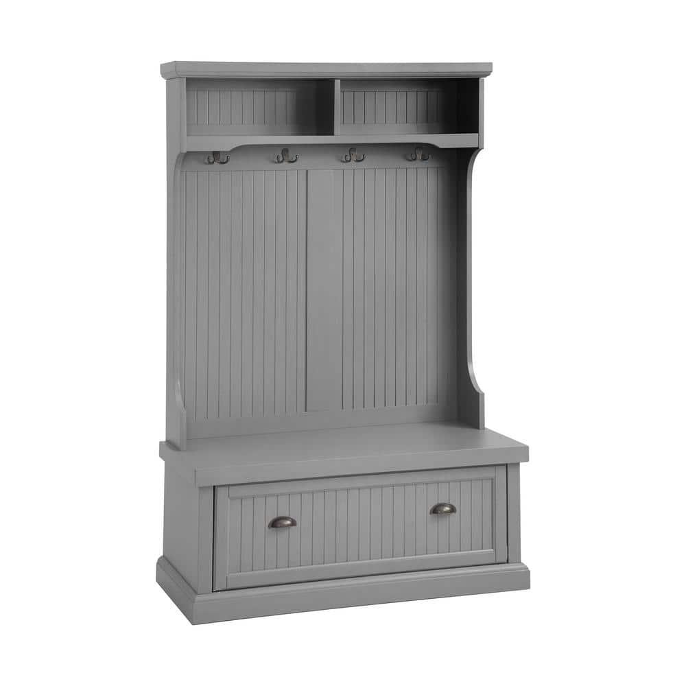 Seaside Hall Tree 40'' Wide with Bench and Shoe Storage