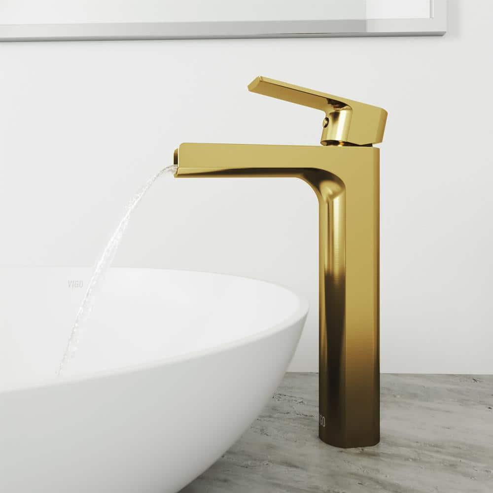 Amada Single Handle Vessel Sink Bathroom Faucet