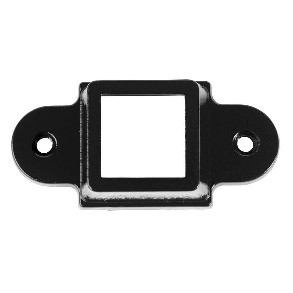Legacy Collection Black Galvanized Steel Fence Mounting Bracket
